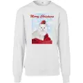 Mister tee Merry Chritma Cat Langarmet T-skjorte