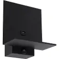 QAZQA Moderne vegglampe sort inkl. USB-tilkobling - Flero