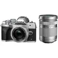 Olympus OM-D E-M10 Mark IV - Digitalkamera - speilløst - 20.3 MP - Four Thirds - 4K / 30 fps - 3optisk x-zoom M.Zuiko Digital 14-42 mm EZ og M.Zuiko Digital 40-150 mm linser - Wi-Fi, Bluetooth - sølv