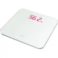 Caso BS1, Elektronisk personvekt, 200 kg, 0,1 g, Hvit, Glass, LCD
