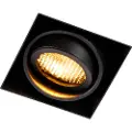 QAZQA Nedfelt spotlight sort tiltbar og roterbar Trimless - Oneon Honey