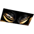 QAZQA Innfelt spotlight sort GU10 AR111 uten ramme 2-lys - Oneon