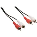 Pro goobay AVK 128-1000 - Lydkabel - RCA hann til RCA hann - 10 m - rund