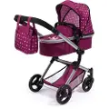 Bayer Design NEO VARIO Kombi Dukkevogn , Mørk pink