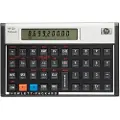 HP 12c Platinum - Finansiell kalkulator - batteri - sølv, karbonitt