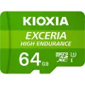 Kioxia EXCERIA HIGH ENDURANCE - Flashminnekort - 64 GB - A1 / Video Class V30 / UHS-I U3 / Class10 - microSDXC UHS-I