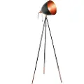 Eglo Chester - Gulvlampe - 1 sokkel - E27 - svart, kobber