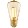 Eglo - LED-filamentlyspære - form: ST48 - E27 - 3.5 W (ekvivalent 26 W) - klasse G - varmt hvitt lys - 2200 K - ravgul
