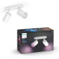 Philips Hue Fugato Plate/Spiral 2x5.7W Spots - Hvit