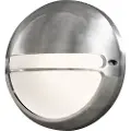 Konstsmide 7333-000, Utendørs veggbelysning, Aluminium, Hvit, Hage, Terrasse, Hvit, 1 pære(r), Varm hvit