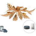 QAZQA Vintage Smart taklampe gull 70 cm inkl. 5 WiFi B35 - Botanica