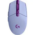 Logitech G G305 - Mus - optisk - 6 knapper - trådløs - 2.4 GHz - USB trådløs mottaker - lilla
