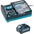 Makita Powerpack XGT, Set med batteri och laddare, Litium-Ion (Li-Ion), 4 Ah, 40 V, Makita, XGT