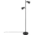 QAZQA Moderne gulvlampe svart 2-lys - Stijn