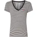 Levi's for woman. 85341-0004 THE PERFECT TEE PITCH NECK T-shirt white, black (XS), Casual, Cotton, Short sleeve