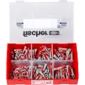 Fischer 536161, Veggplugg, Plast, Tyskland, 210 stykker, 120 x DuoPower 6 x 30, 60 x DuoPower 8 x 40, 30 x DuoPower 10 x 50