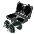 Gymstick 61070-20, justerbar dumbbell, Sort, Støpejern, Stål, 20 kg, 410 mm, 115 mm