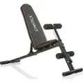 Gymstick STR-MB, Justerbar treningsbenk, Gym, Hjem, 120 kg, Flat, oppover- og nedovergående, Stål, Sort, Grå