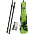 Talbot Torro Badmintonnett Net Post svart og hvit (STB0204)