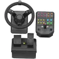 Saitek Heavy Equipment - G-Series - hjul- og pedalsett - kablet - for PC