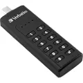 Verbatim Keypad Secure 128gb Usb 3.1 Gen1 Usb-c Minnepinne