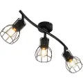 QAZQA Moderne takspotlight sort 63 cm 3-lys justerbar - Botu