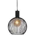 QAZQA Design rund pendellampe svart 30 cm - Dos