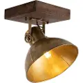 QAZQA Industriell takspot i bronse med tre 30 cm - Mangoes