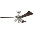 WESTINGHOUSE Audubon Loftsventilator 52 W (Ø x H) 122 cm x 390 mm Krom (børstet)