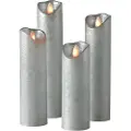 Sompex Julepynt Sompex Sompex Shine Led stearinlys, sett med 4, fjernstyrt, timerfunksjon, multiled