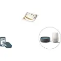 QAZQA Smart innfelt spotlight hvit uten ramme inkl. Wifi GU10 - Oneon 1