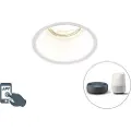 QAZQA Smart innfelt spotlight hvit inkl. WiFi GU10 - Dept