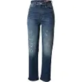 G-Star Tedie Ultra-high Waist Straight Turn Up Raw Edge Ankle Jeans