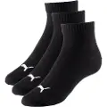 Puma Plain Quarter Korte Sokker 3 Par