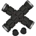 Lizardskins NORTHSHORE LOCK-ON styrehåndtak grå spenner 130mm sort (NY)