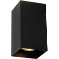 QAZQA Design firkantet vegglampe sort - Sabbir