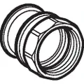 Geberit Overgang rustfri 42-11/2 muffe / muffe mapresss