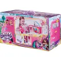 Zuru Sparkle Girlz Retro Campervan, Jente, Rosa, Ikke for barn under 36 måneder, Små deler. Kvelningsfare., Vindu-eske, 1 stykker, 1x Fully Opening Campervan with Rotating Wheels, 1x Shower, 2x shelv