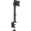 Multibrackets M Deskmount Basic Single - Monteringssett (skrivebordsmontering) - for LCD-skjerm - stål, høyverdig aluminium - svart - skjermstørrelse: 15-27 - klemmemonterbar