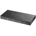 Zyxel GS1920-48v2 - Switch - smart - 48 x 10/100/1000 + 4 x combo Gigabit SFP + 2 x Gigabit SFP - monterbar på stativ