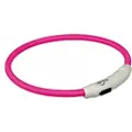 Trixie Flash lysring USB, M–L: 45 cm/ø 7 mm, pink