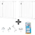 Lionelo Baby Gates - Lo-Truus Slim Led White