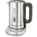 Solis Vario Temp Kettle - 1,7 l - 2200 W - Edelstahl - Edelstahl - Regelbare Temperatur - Wasserstandsanzeige - Edelstahl (SO210)
