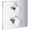 GROHE 24079000, Badekar og dusj, Roterende ventiler, Kromfarget