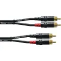 Cordial CFU 0.9 CC, 2 x RCA, Hankjønn, 2 x RCA, Hankjønn, 0,9 m, Sort