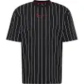 Karl kani Small Signature Pinstripe Kortarmet T-skjorte