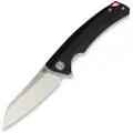 Bestech Texel - Stonewash + Satin - G10 foldekniv, svart