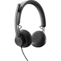 Logitech Zone Wired - Hodesett - on-ear - kablet - USB-C - grafitt