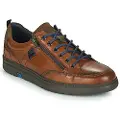 Fluchos for man. F0298_HAAH_CMSM Leather trainers Atlas F0298 Brown (42), Flat, Laces, Zip, Casual, Classic