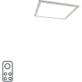 QAZQA Taklampe i stål 40 cm inkl. LED og fjernkontroll - Liv
